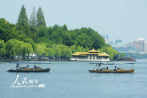 浙江杭州 西湖旅游人气旺