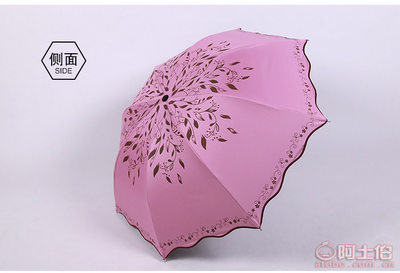 【四季红厂家直销创意印花雨伞防晒防紫外线黑胶遮阳晴雨伞太阳伞批发3660】杭州萧山南阳雨友伞厂 - 产品库